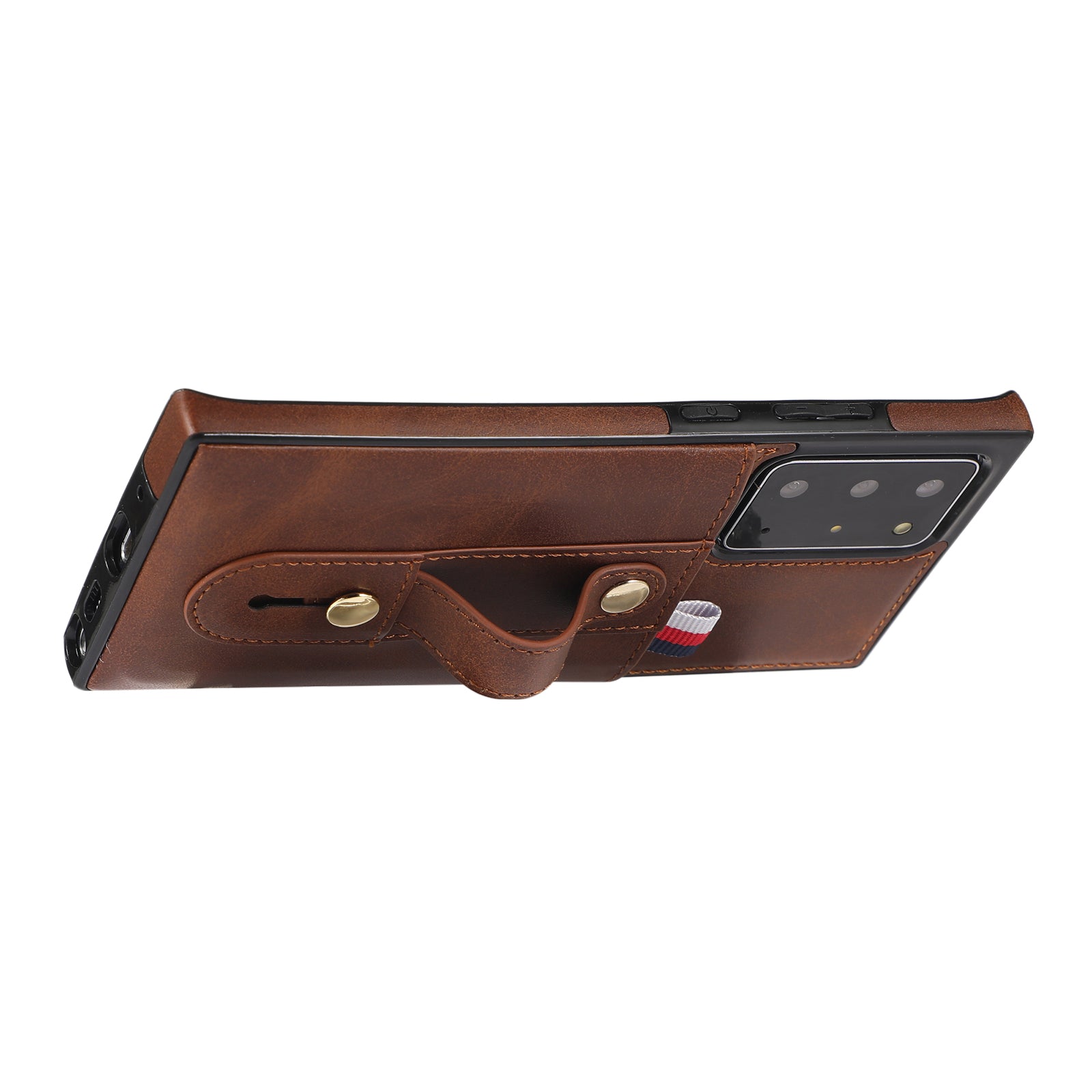 For Samsung Galaxy Note20 Ultra 5G / Note20 Ultra Cell Phone Case Anti-drop Kickstand Cover with Card Holder - Brown For Samsung Galaxy Note20 Ultra 5G / Note20 Ultra Cell Phone Case Anti-drop Kickstand Cover with Card Holder - Brown